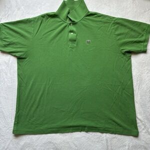 Lacoste Polo Shirt Mens 3XL Green Pique Short Sleeve Crocodile Logo Classic
